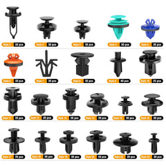 GOOACC black nylon auto fasteners resist wear and corrosion for durable repairs.