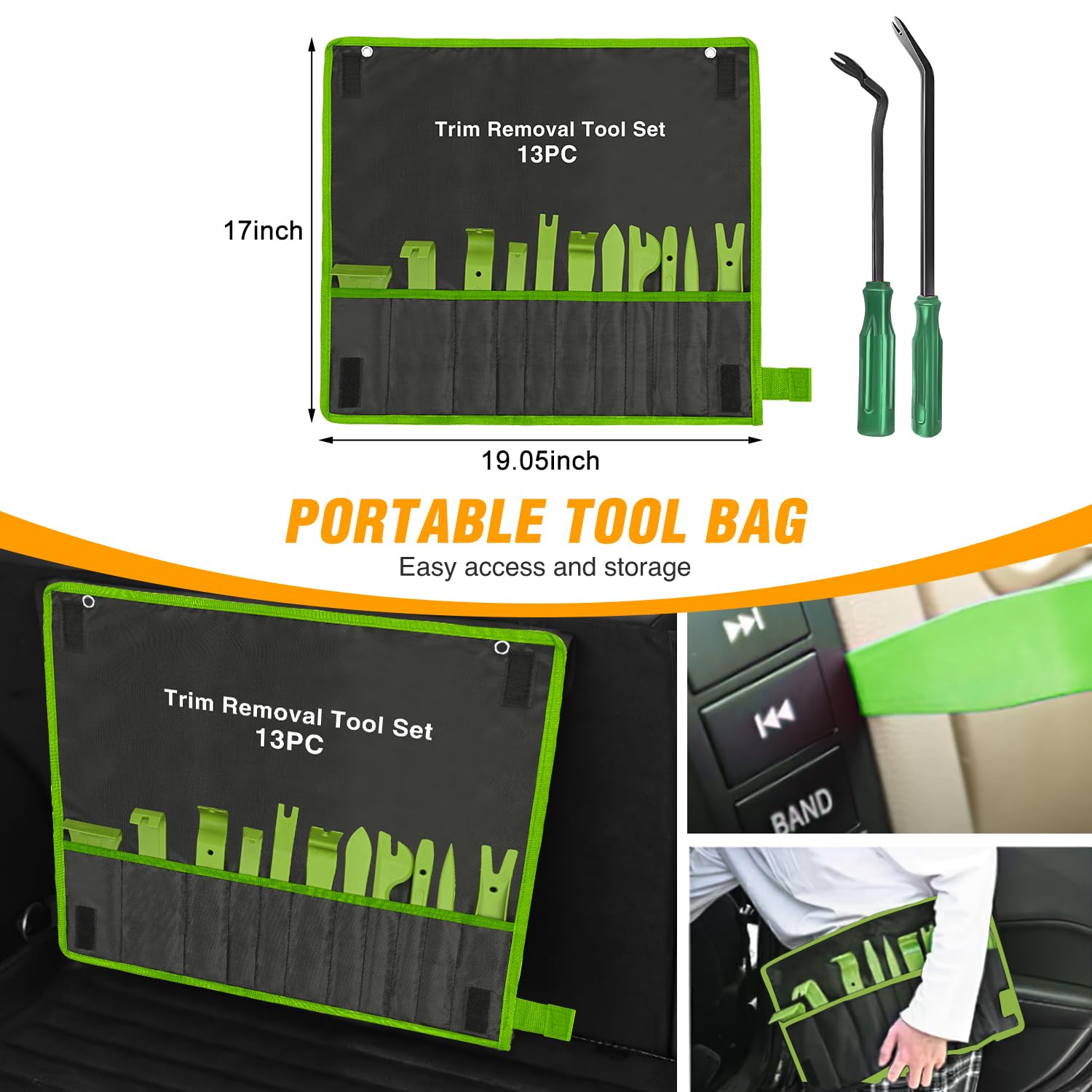 GOOACC bumper rivet clip removal tools for faster exterior work