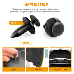 GOOACC bumper shield retainer pack for proper alignment and fit