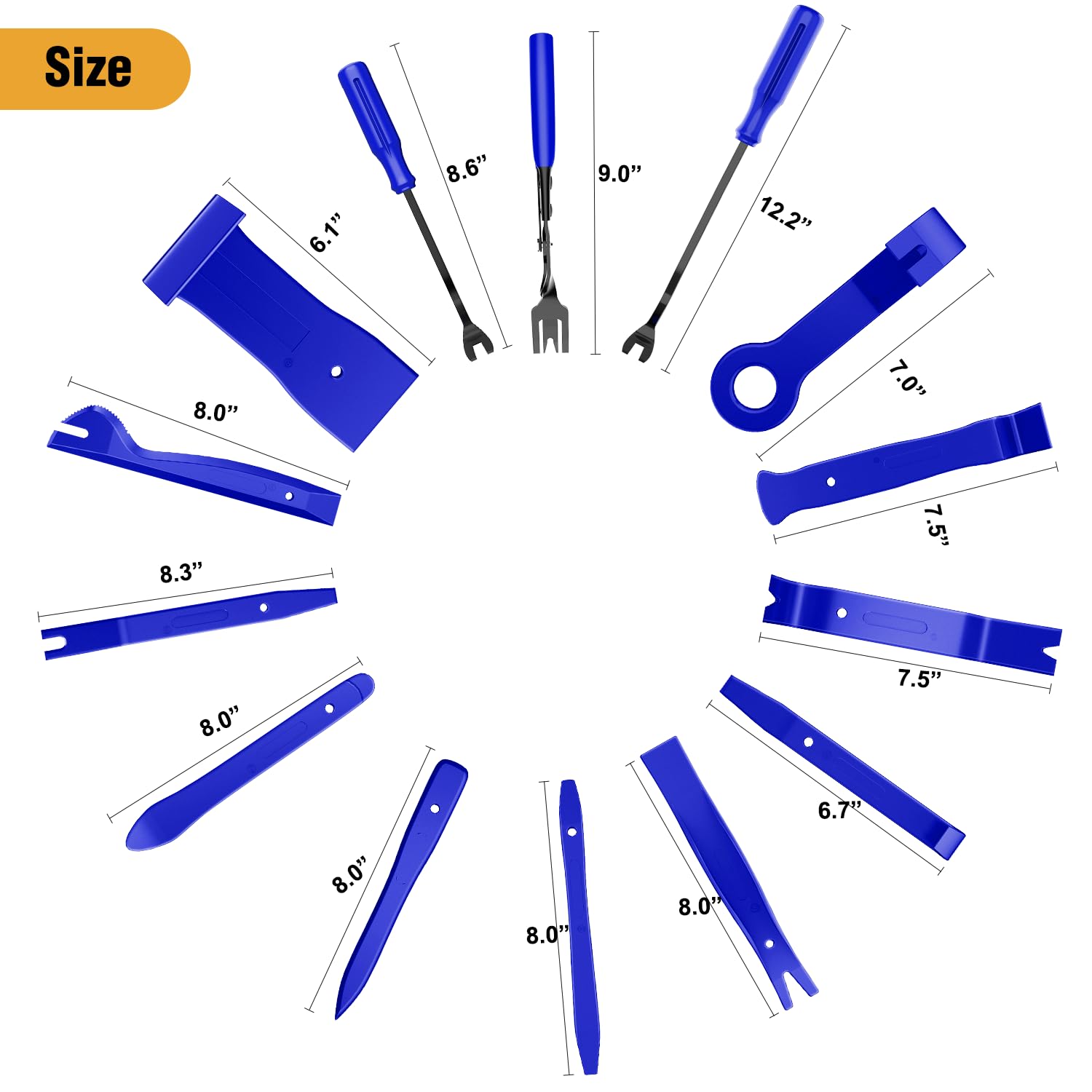 GOOACC car panel removal tools set enabling safe door panel separation.