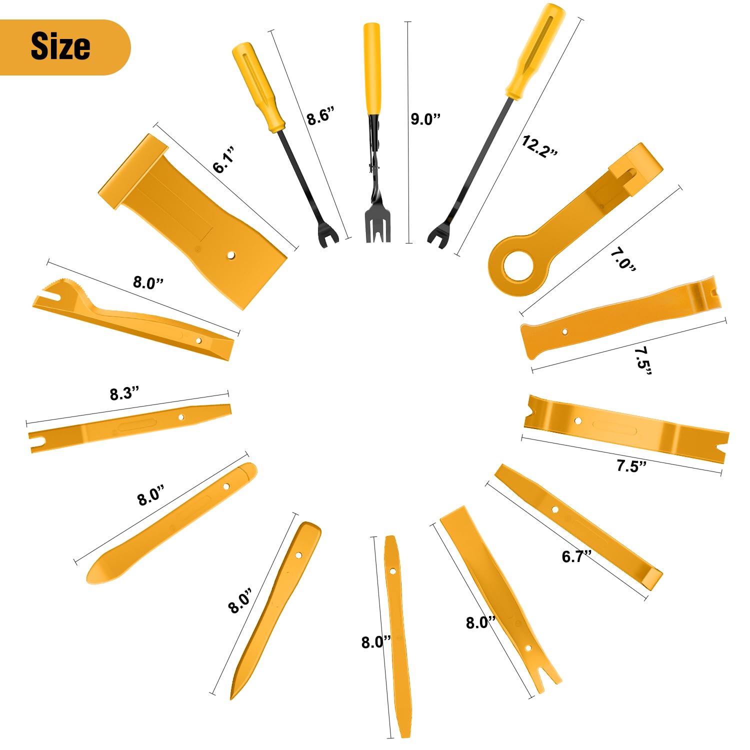 GOOACC car-panel removal tools set for easy dashboard and moldings work