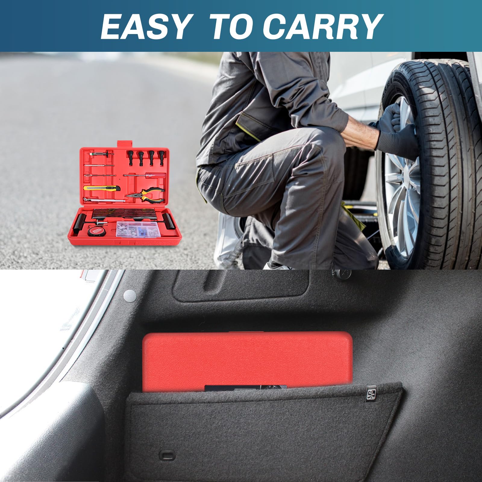 Compact storage case keeps components organized for on-the-go repairs