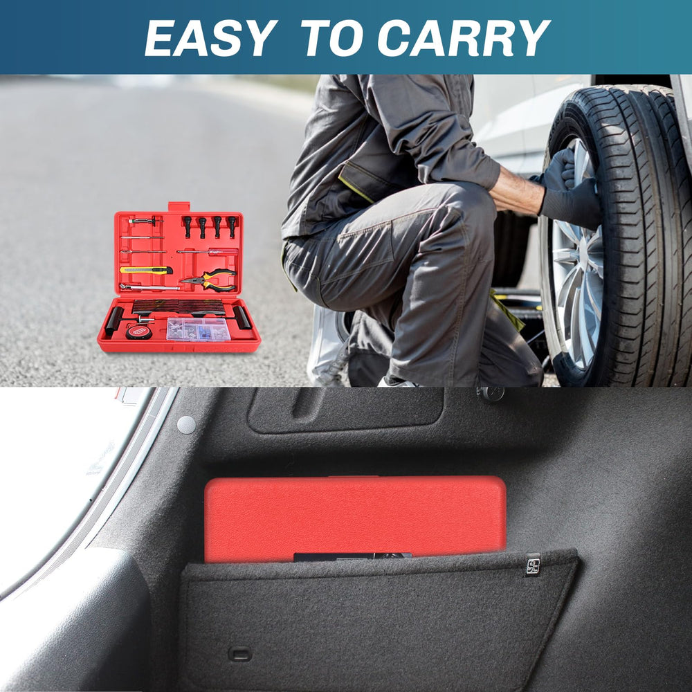Compact storage case keeps components organized for on-the-go repairs