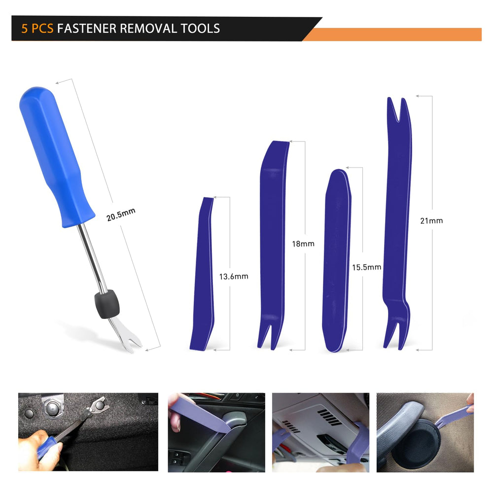 Nylon and metal GOOACC clips resist wear and corrosion during use.