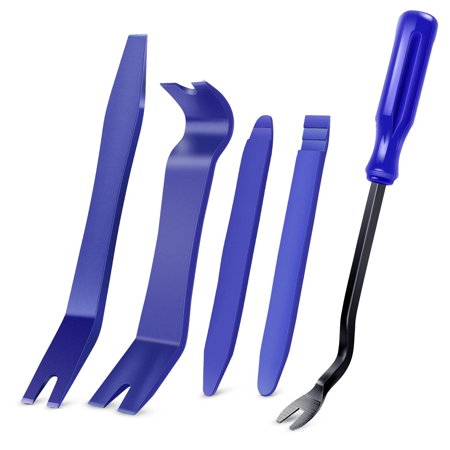 GOOACC front view of five nylon trim tools protecting paint
