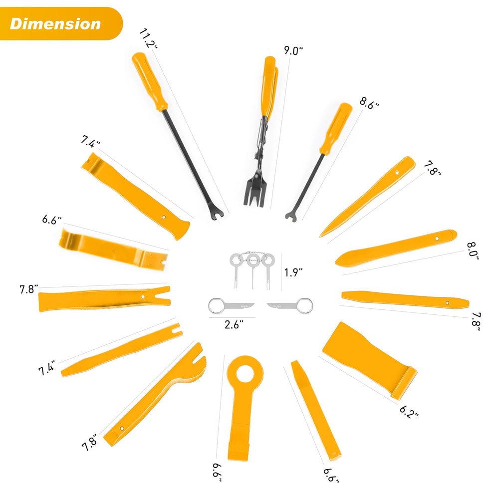 GOOACC interior trim disassemble tools help detach panels cleanly while protecting surfaces.