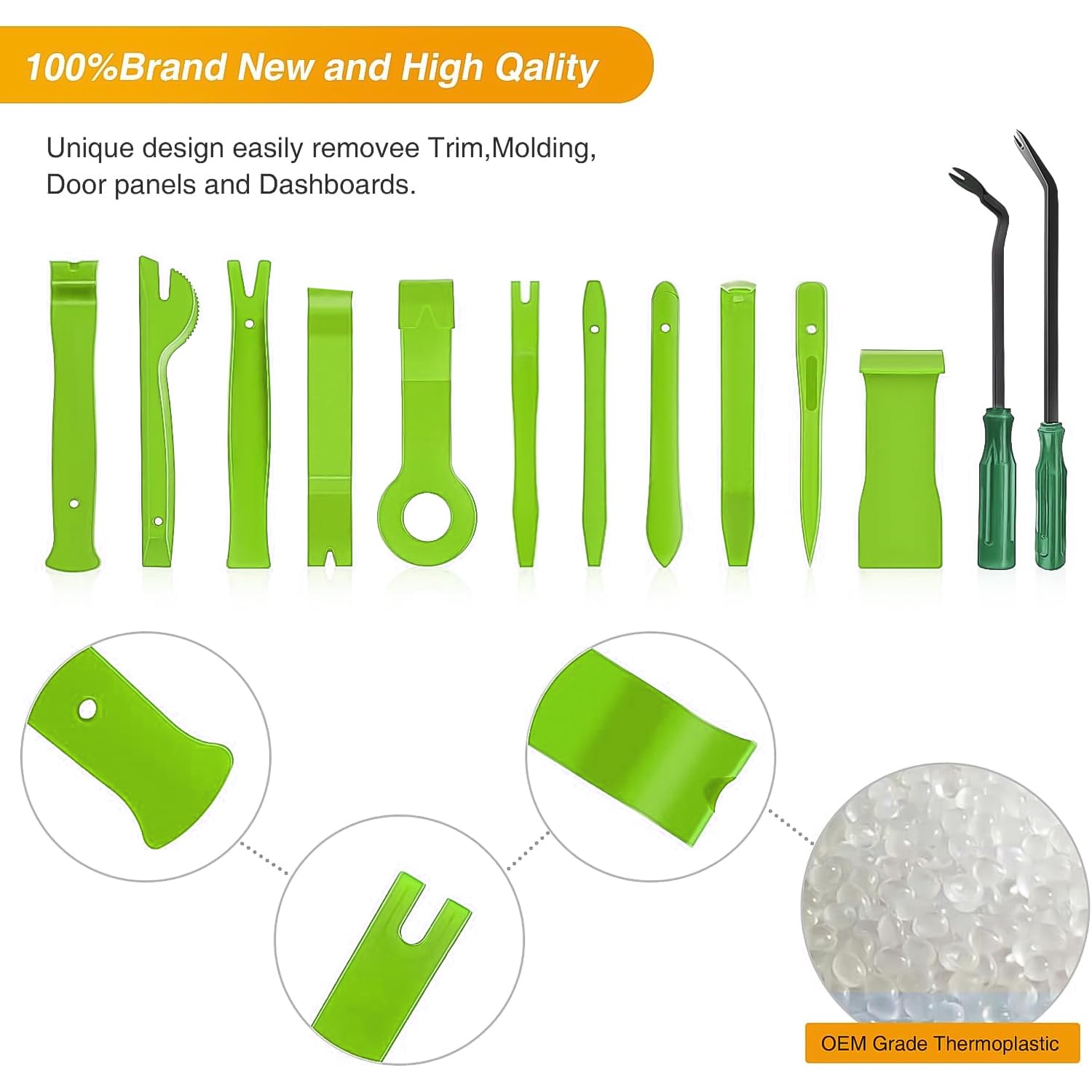 GOOACC matte-finish nylon tools resist scuffs during DIY car repairs