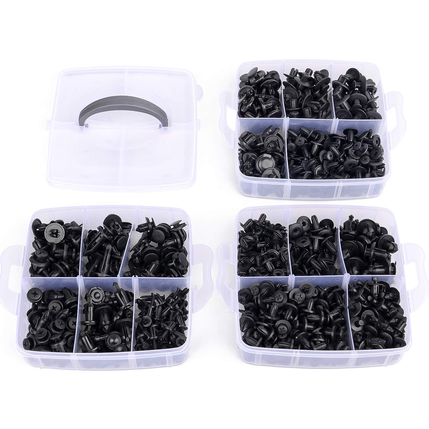 Organized storage box keeps fasteners within reach