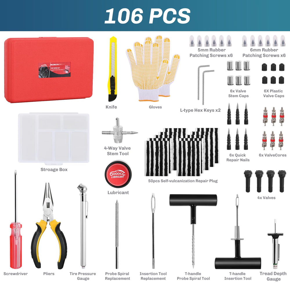 Stainless steel tools and durable plugs for reliable puncture repair