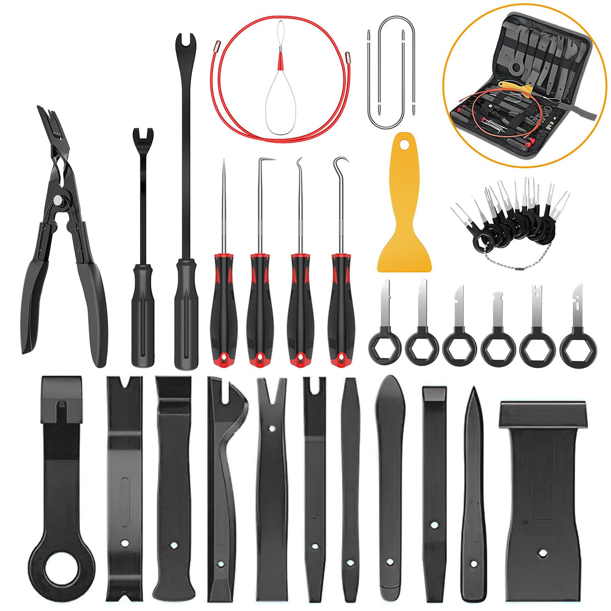 GOOACC 40-piece trim removal tools set for versatile automotive interior panels.