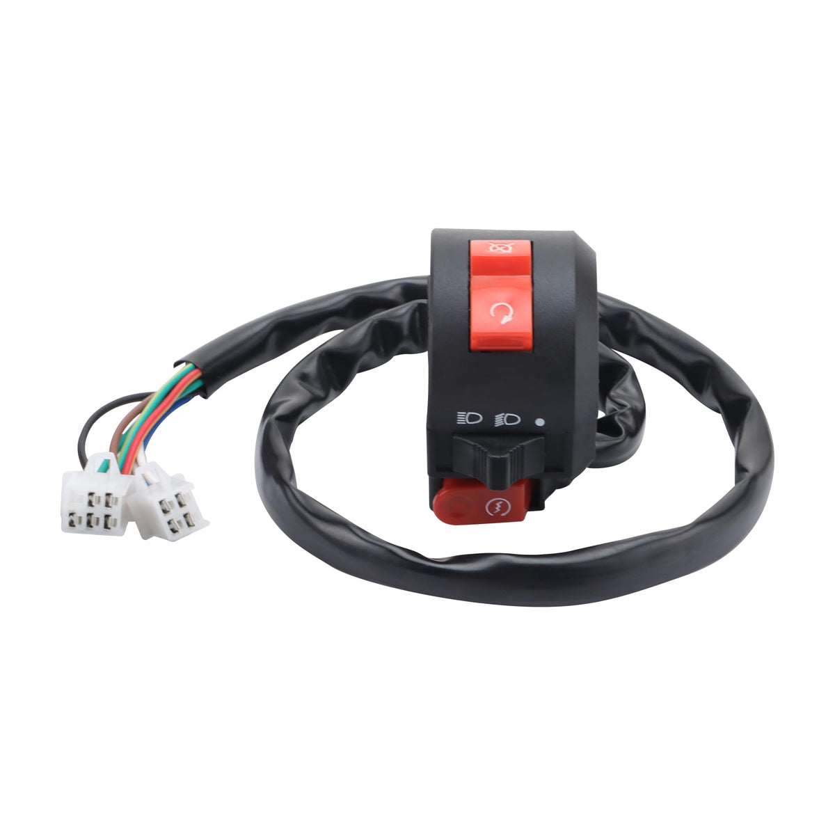 GOOFIT left starter switch assembly with 9-wire config for ATVs, reliable control.