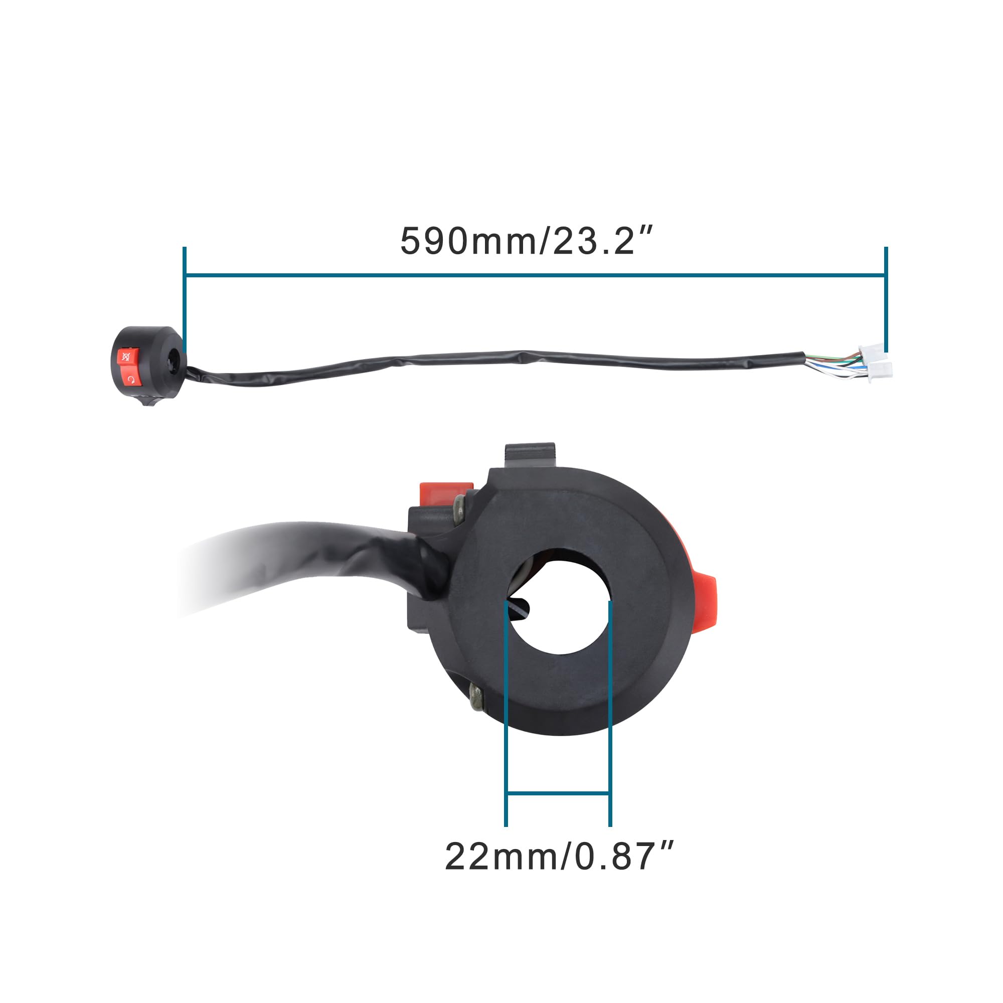 GOOFIT nine-wire starter switch provides robust electrical connections.