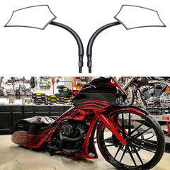 goodfitment black irregular mirror rear-angle view for wide field of vision