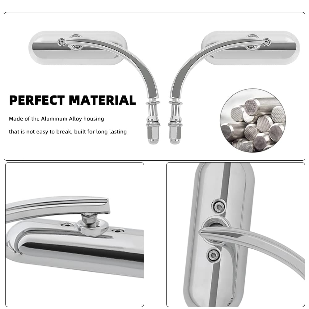 Goodfitment Harley-compatible mirrors fit Road King and more for easy upgrades.