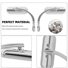Goodfitment Harley-compatible mirrors fit Road King and more for easy upgrades.