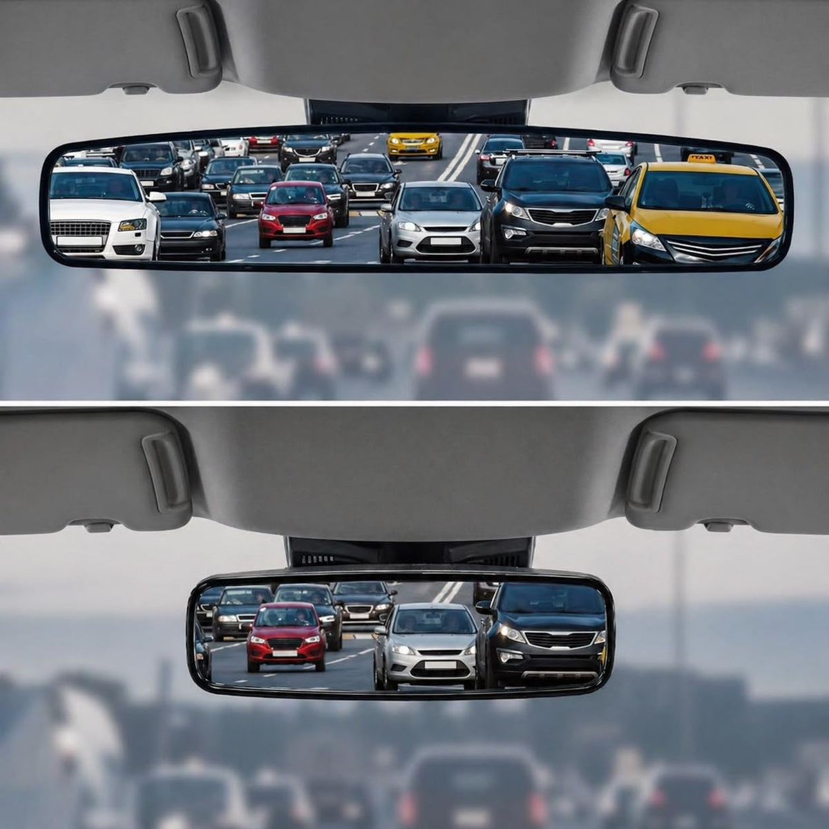 Goodyear 17-inch panoramic rear view mirror with wider visibility for safer driving