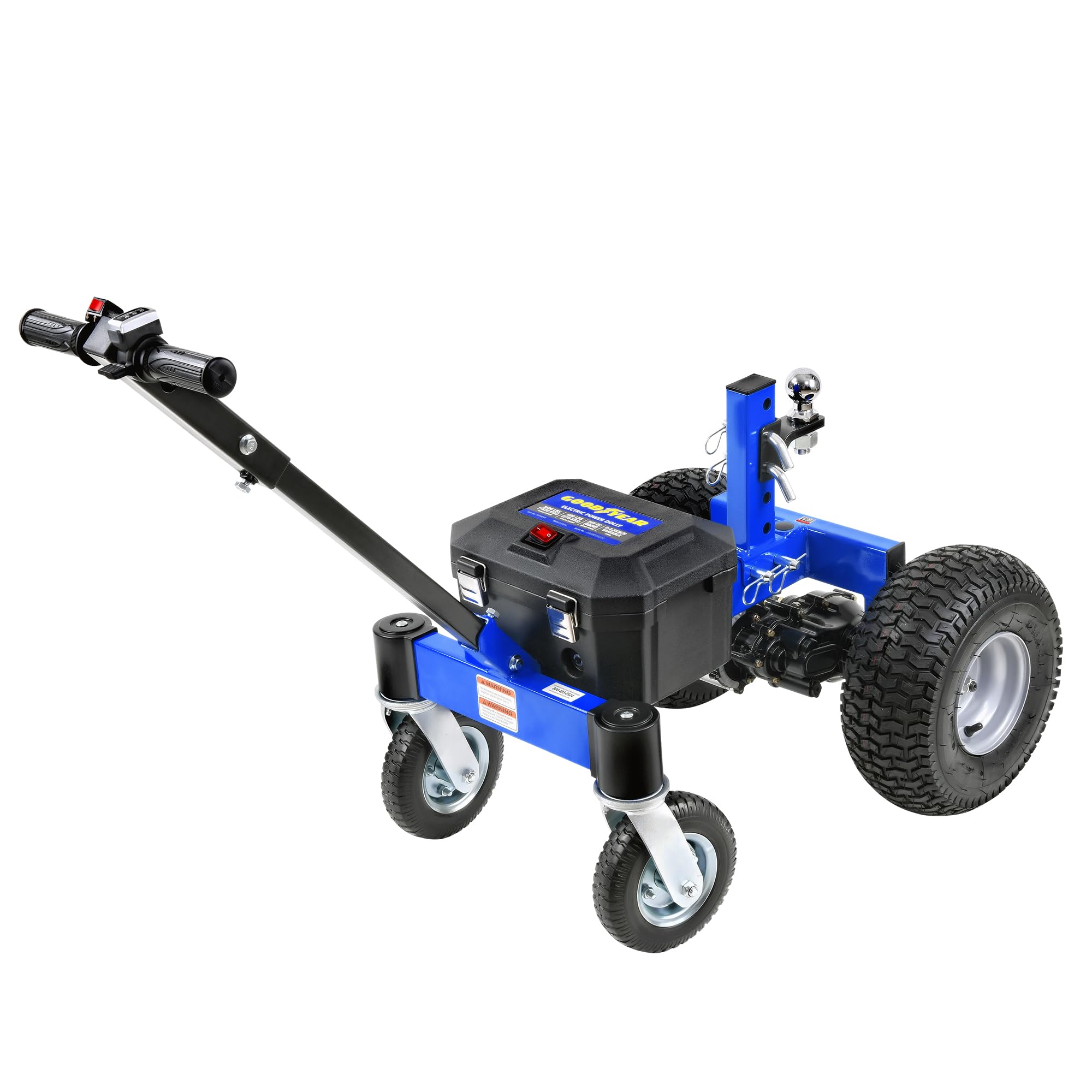 Goodyear electric dolly safety features protect operator during use.