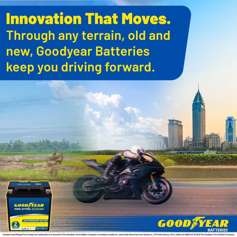 Goodyear GYTX30L rechargeable capability supports dependable starts in cold weather.