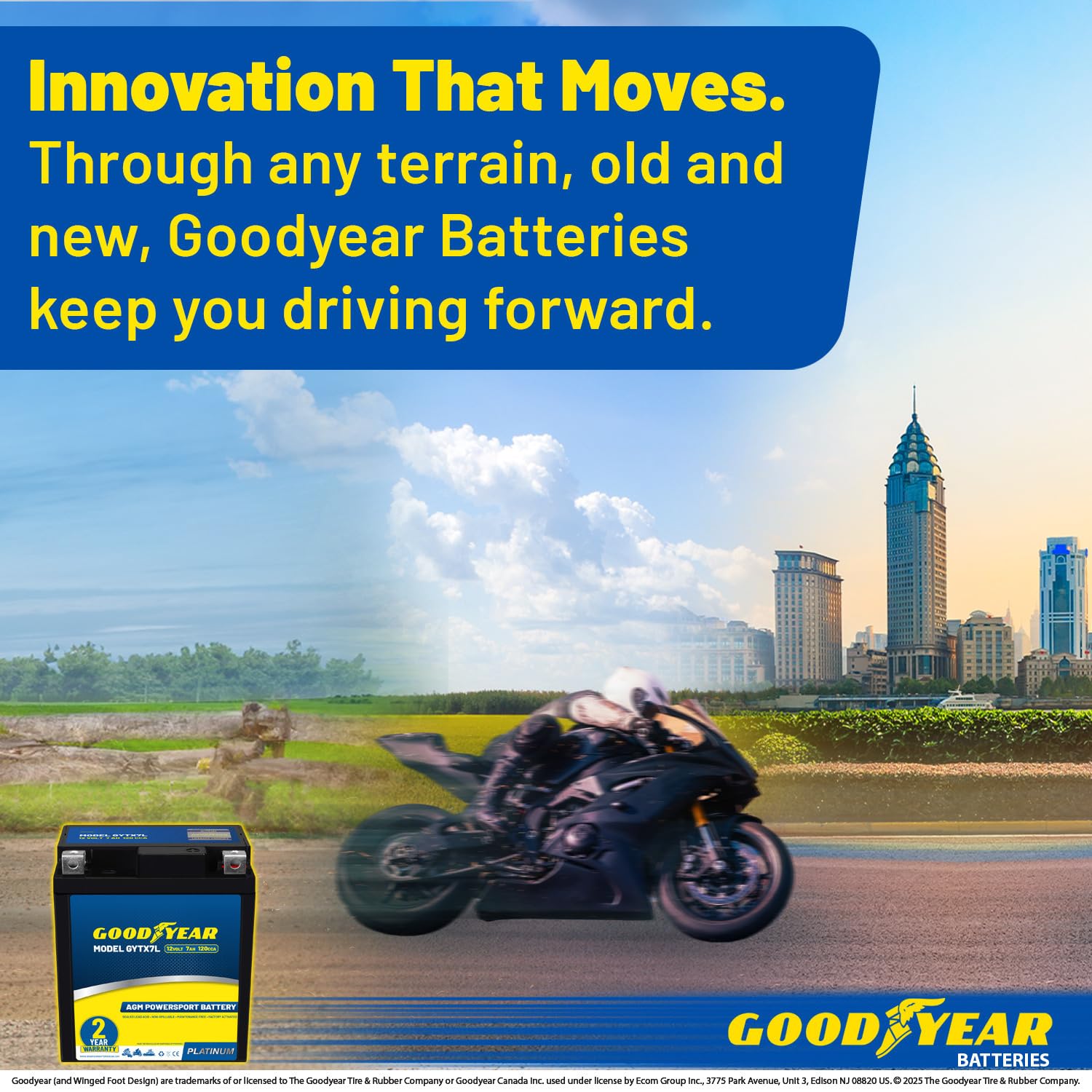 Goodyear GYTX7L ISO and CE certified for trusted safety.