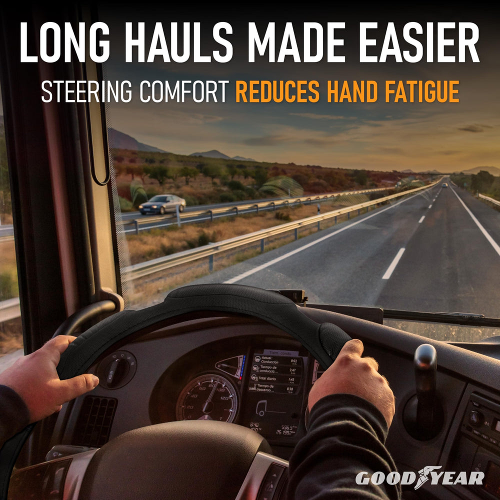 Goodyear heavy-duty steering cover built for daily commercial use.