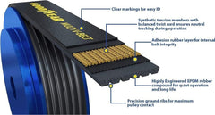 Close-up of twist-cord on Goodyear 1060440 belt emphasizing tensile strength
