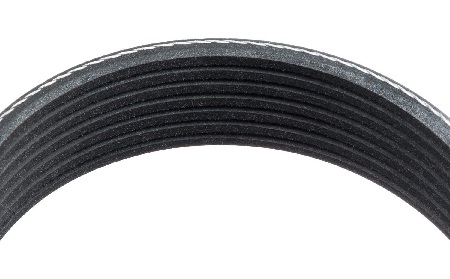 EPDM rubber closeup on Goodyear belt showing heat and ozone resistance.