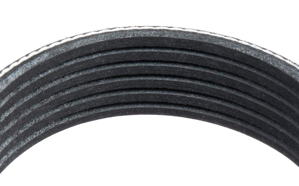Goodyear serpentine belt EPDM rubber construction highlights durability.