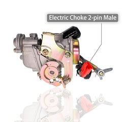 GOOFOUND carburetor with electric choke illustrates reliable cold starts
