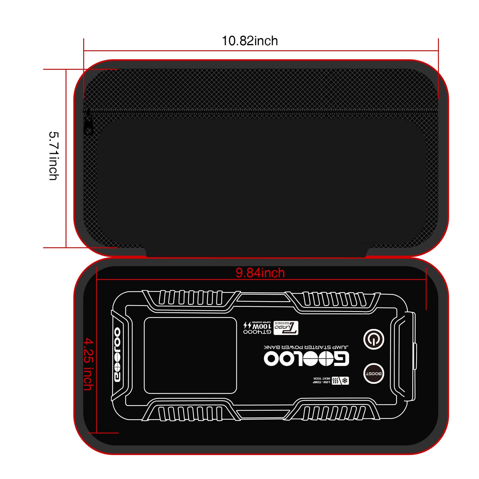 GOOLOO Eva protection case compatibility with GT4000 family and accessories.