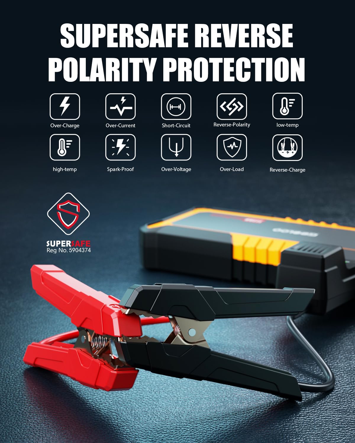 GOOLOO GP3000 LED flashlight for emergency visibility at night