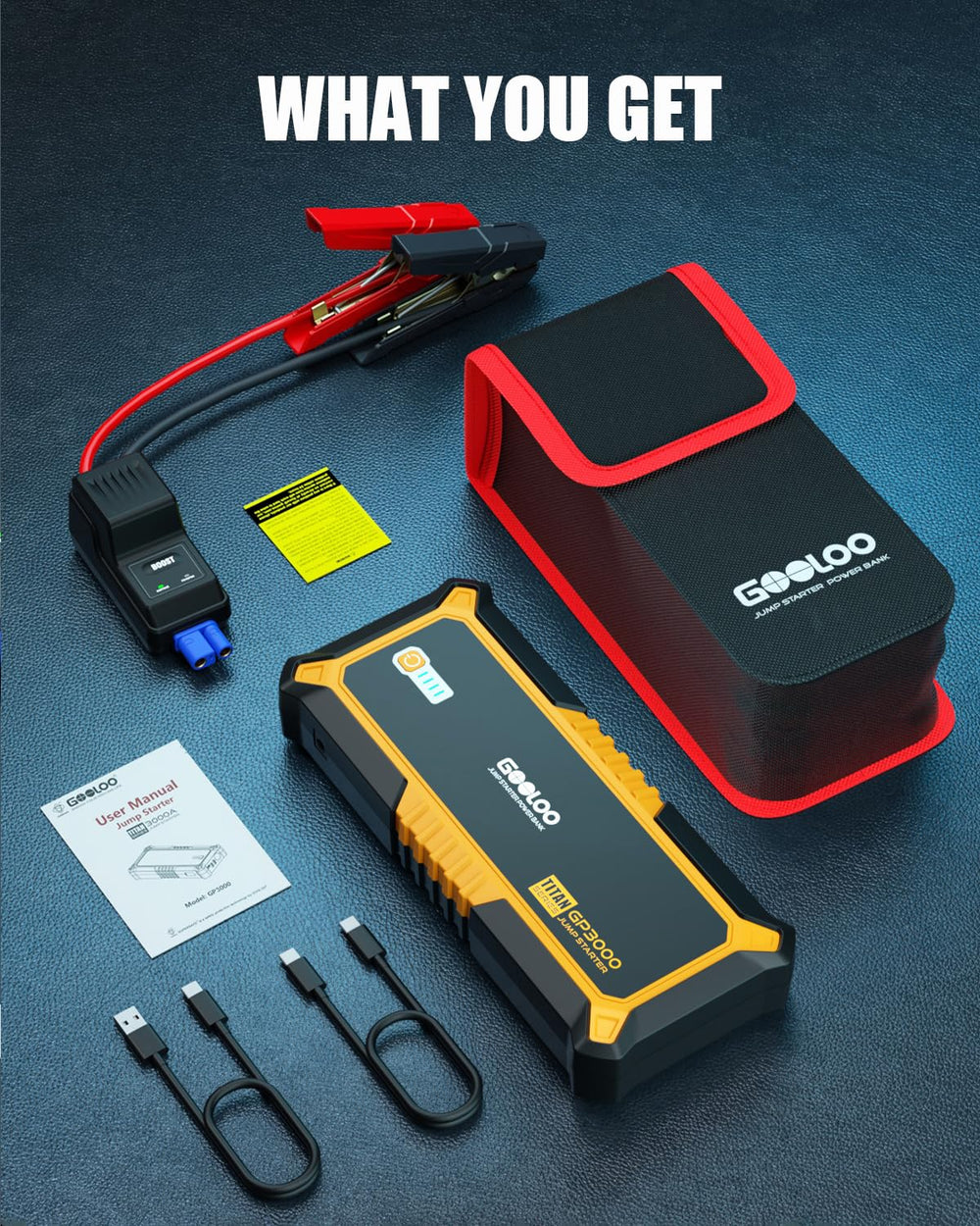 GOOLOO GP3000 storage case keeps accessories organized