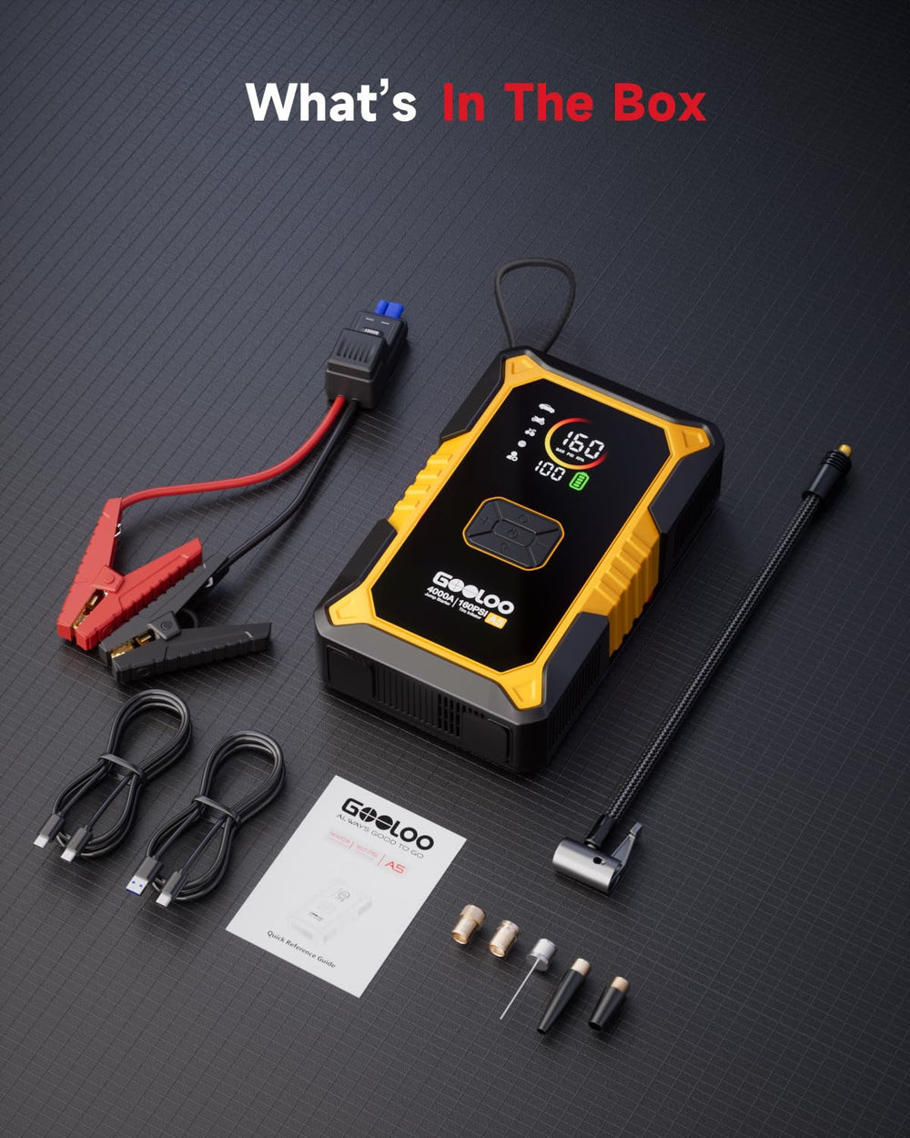 GooLoo A5 complete accessory kit for ready-to-use setup