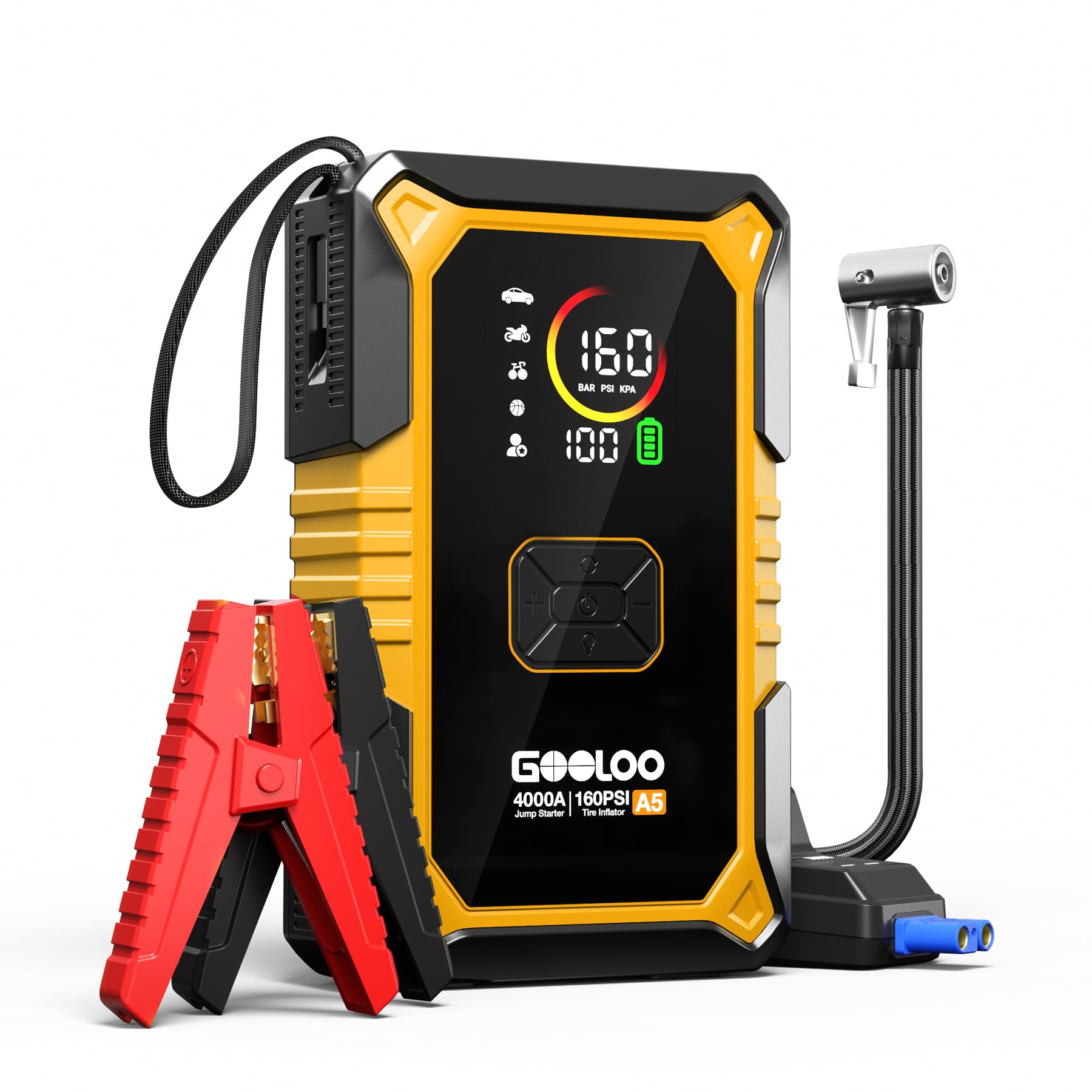 GooLoo A5 jump starter compact design ready for roadside emergencies