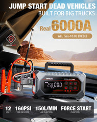 GOOLOO A7 digital display highlights status for easy readiness checks.