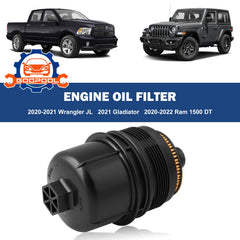 Goopool Ecodiesel filter 68507598AA, side view, OEM-style fit for Jeep EcoDiesel engines.