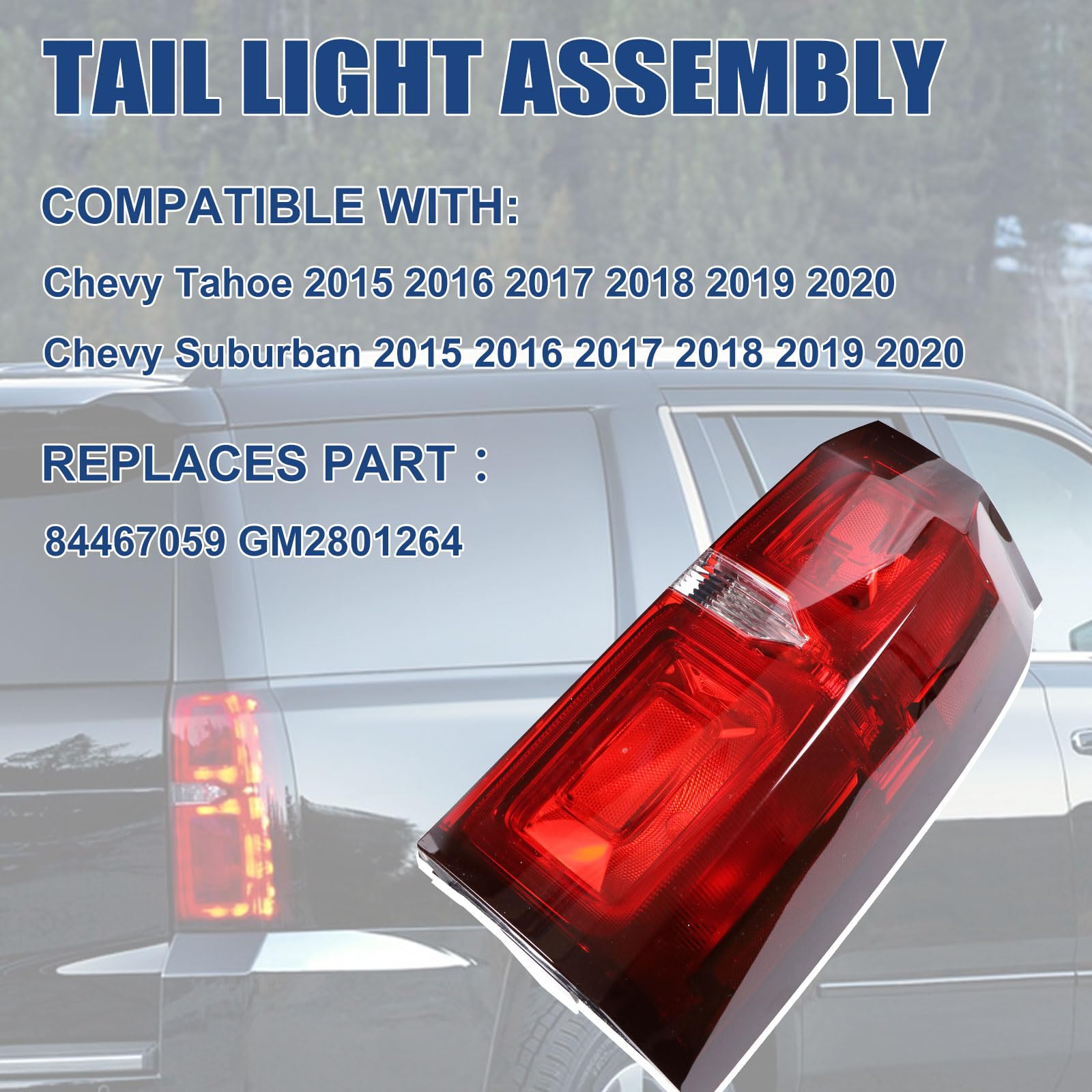 Goopool brake lamp for Tahoe 2015-2020, enhances rear visibility.