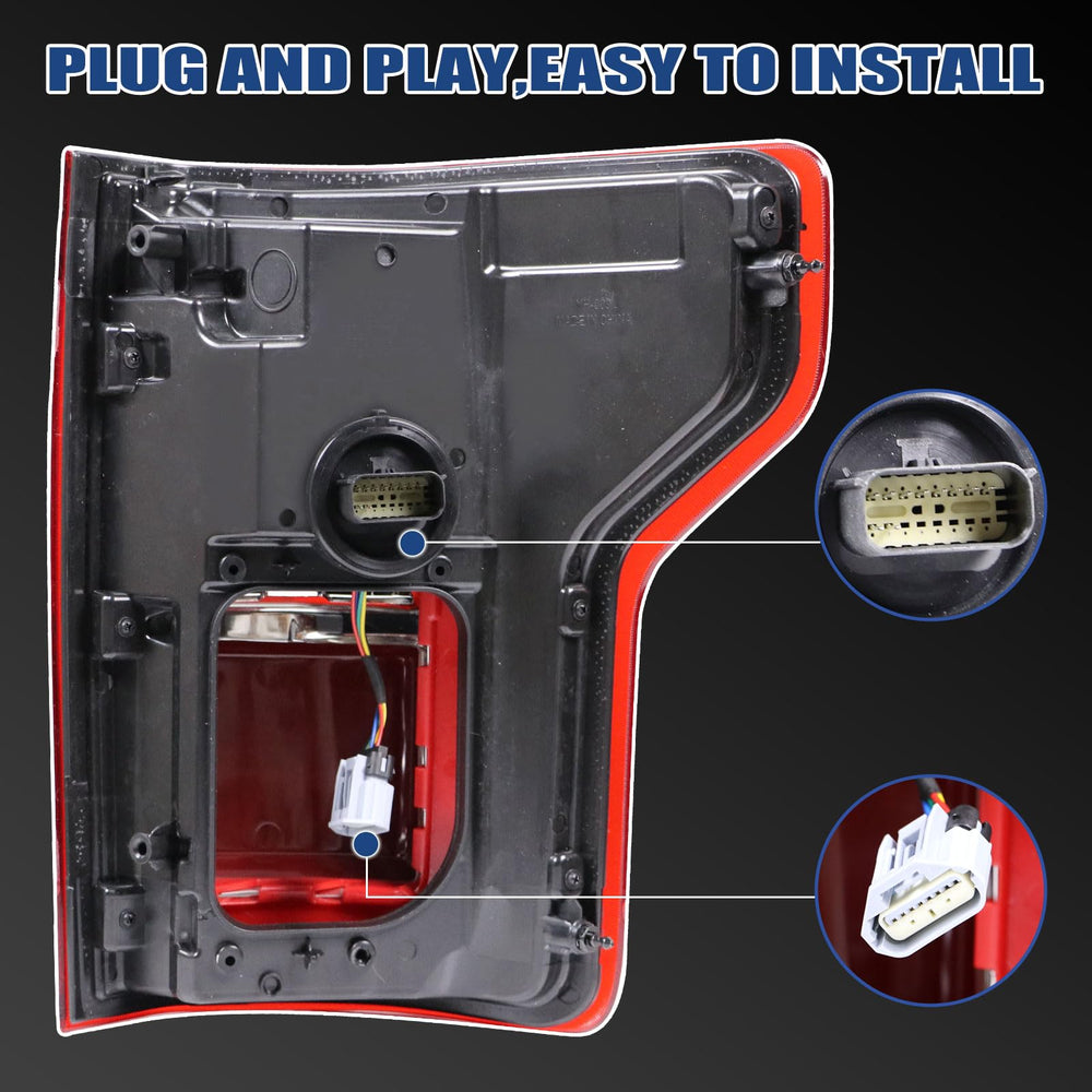Goopool tail light for King Ranch left side adds rugged styling and protection.