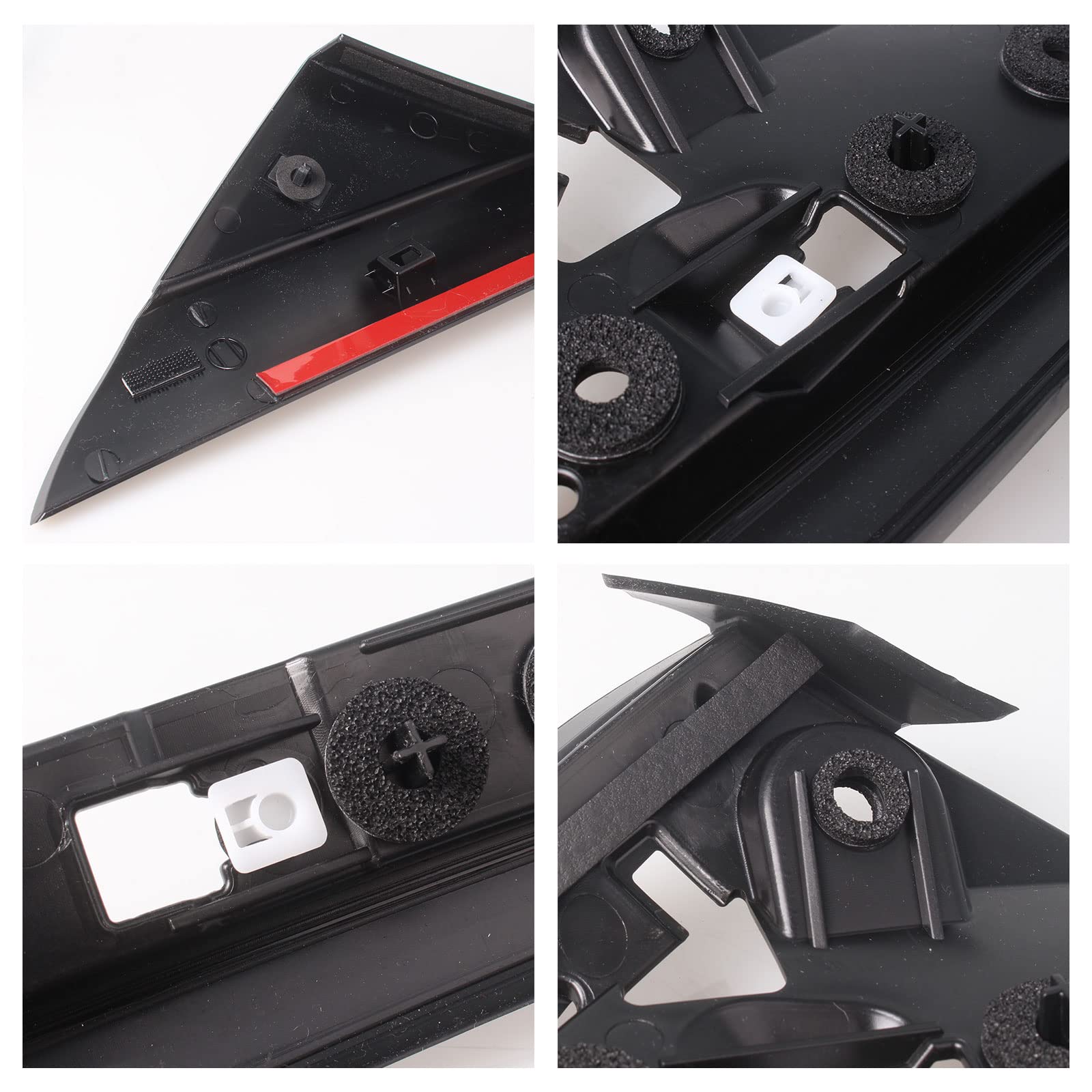 In-car fit display of Goopool A-Pillar molding on Ford Explorer interior pillar.