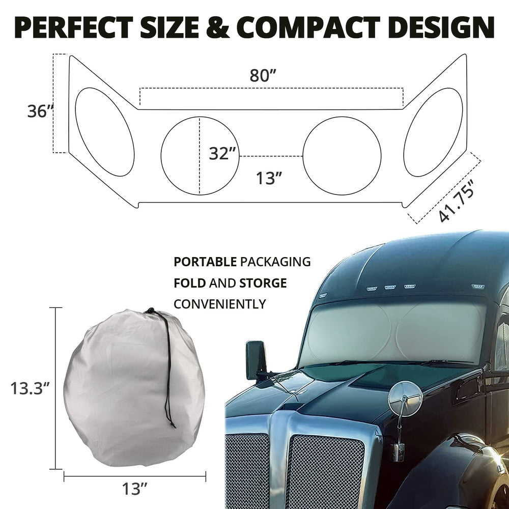 GOOSLA full-coverage shade protects interior from sun and wear.