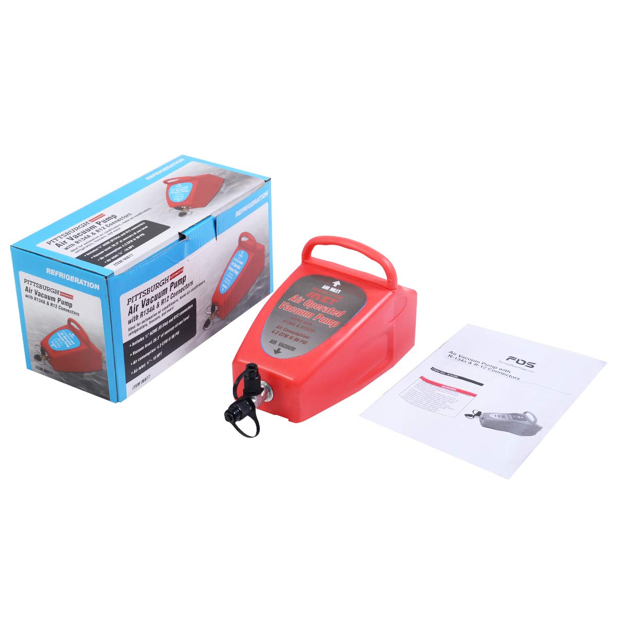 Goplus vacuum pump compatible with R134a and R12 systems
