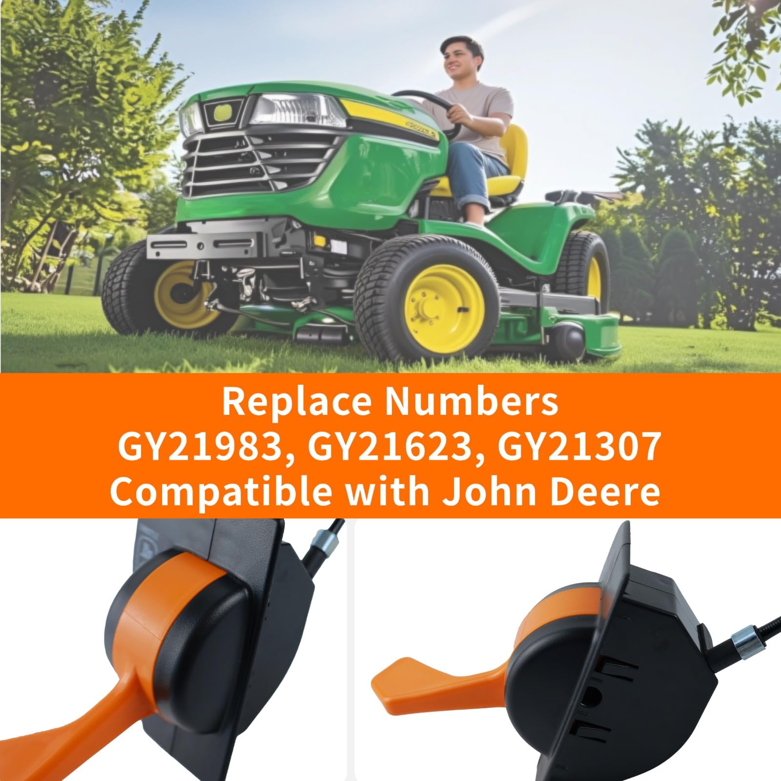 Gopupu throttle-choke cable for X125 and X145 ensures obstruction-free throttle control during mowing