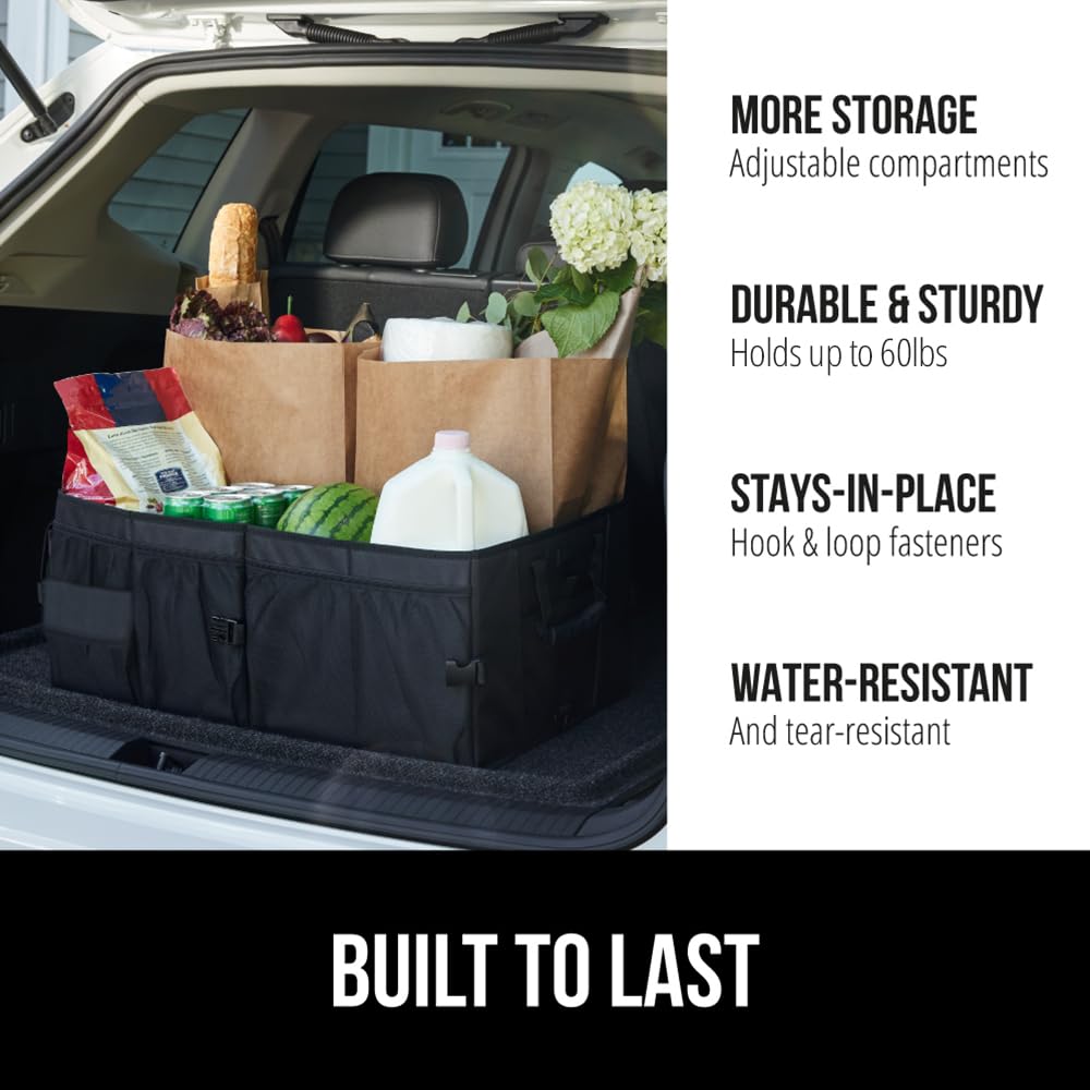 GORILLA GRIP trunk organizer collapsible design for easy storage after trips