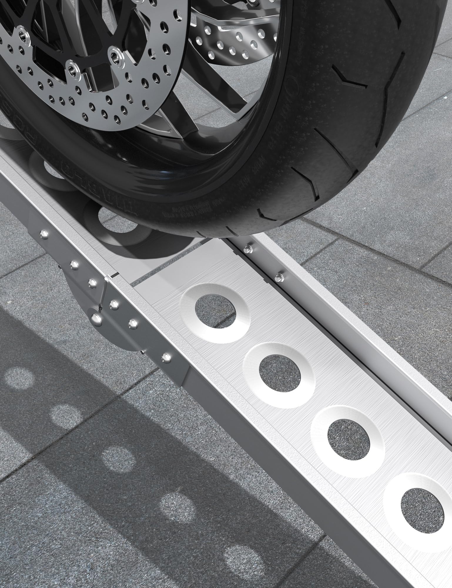Gorkett lawn mower ramps set includes gloves for safer handling.