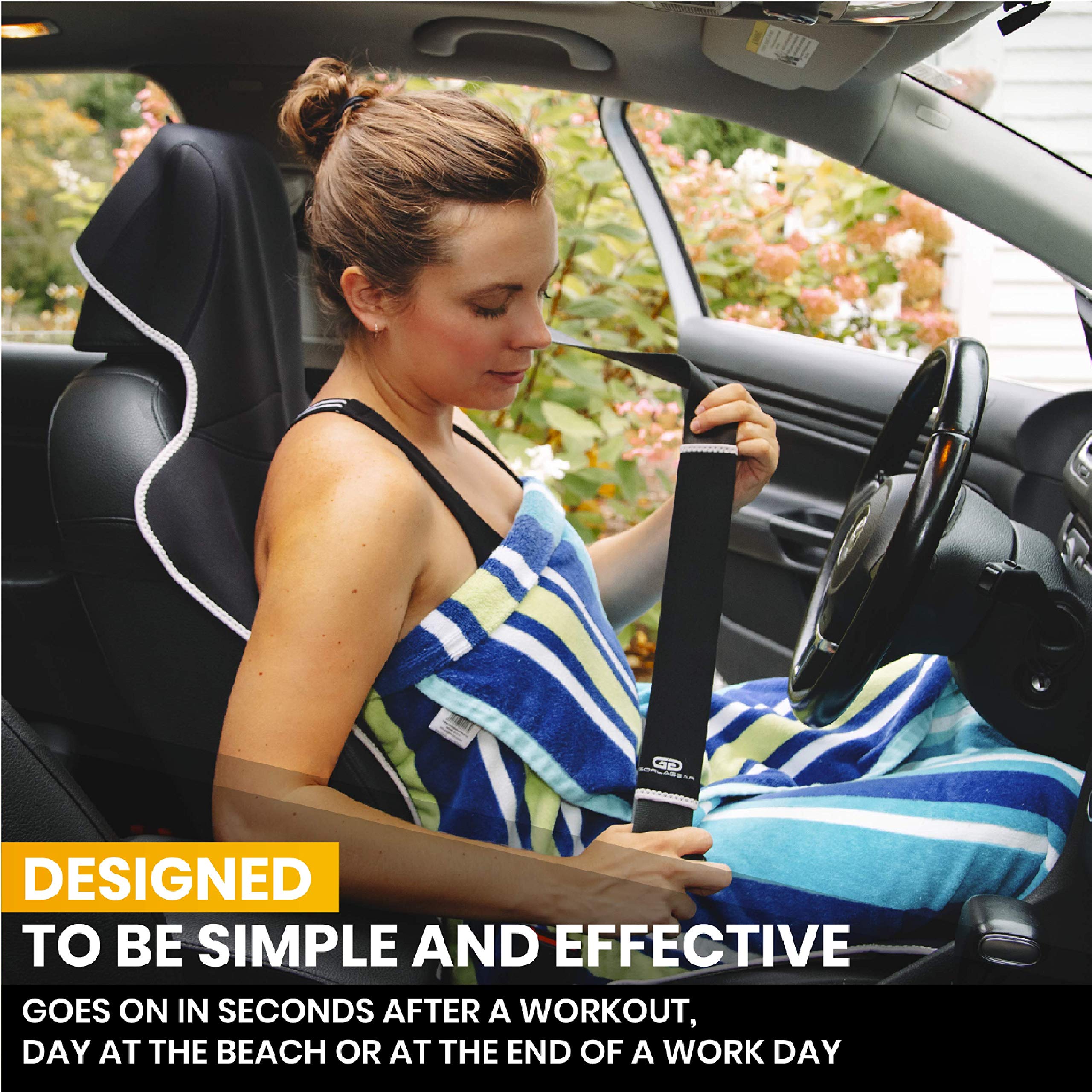 Gorla Gear bonus seat belt protector shields belts from moisture