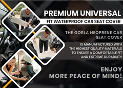 Gorla Gear integrated straps keep the cover secure on seats