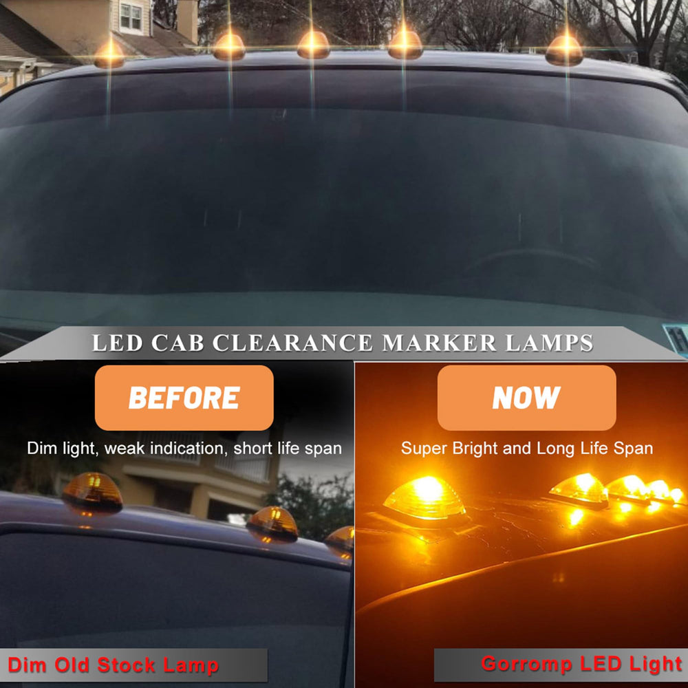 Gorromp amber vs halogen brightness test demonstrates higher performance on trucks.