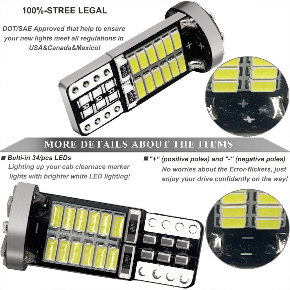 Gorromp cab marker light for Ford top cab area; aids signaling at night.