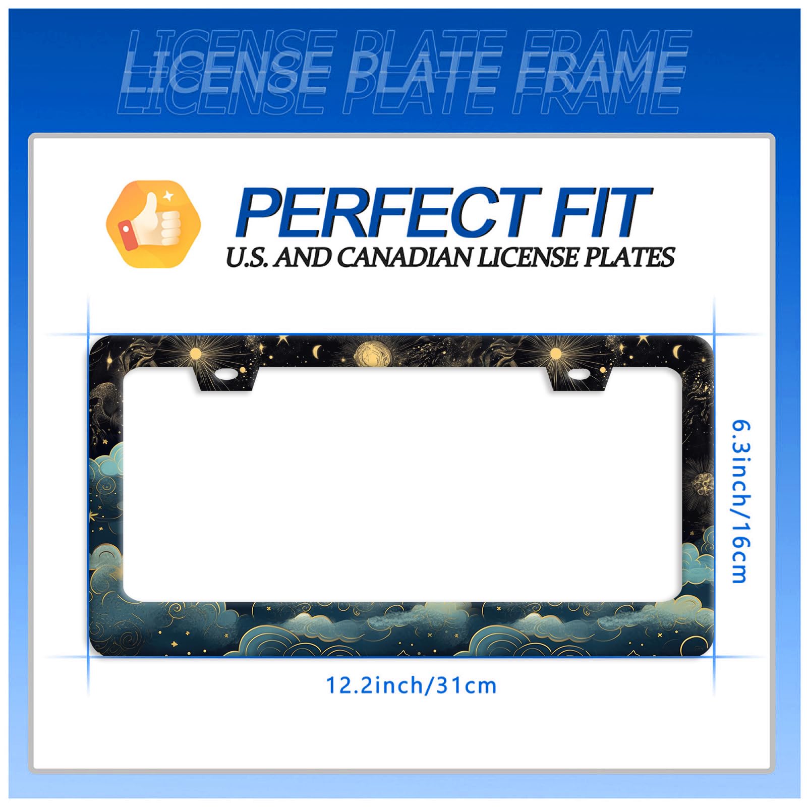 GORSNKYE Front and rear mounting options let you customize style