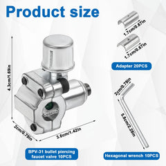 Gosknor BPV-31 hex keys for easy installation and adjustment