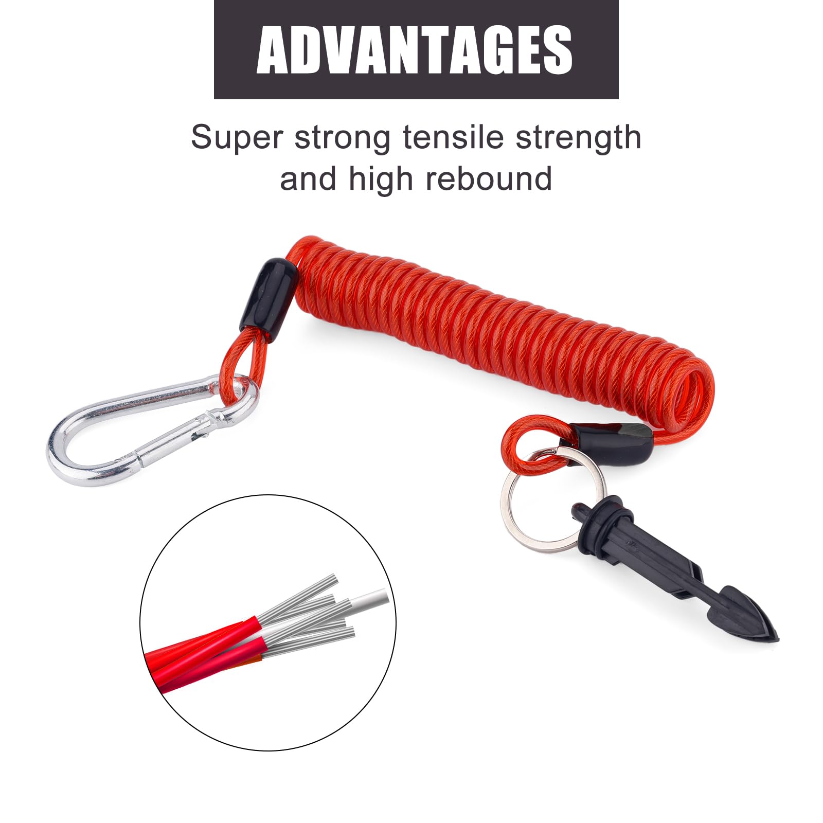 Gosknor TPU rubber braided steel construction ensures durability and long service life.
